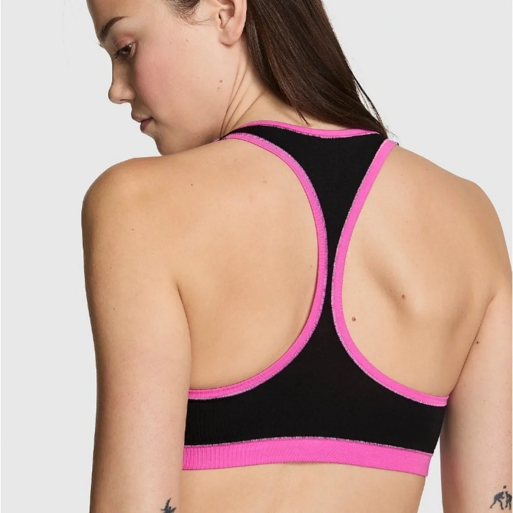 🔥VS Pink NEW ✨just dropped✨ cotton dorm unlined racerback bralette sz XL NWT - Picture 2 of 4